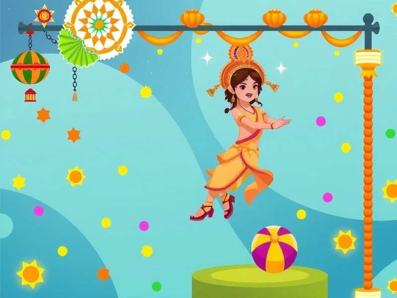 Jubilee Jump Quest Game Banner featuring Indian festivals